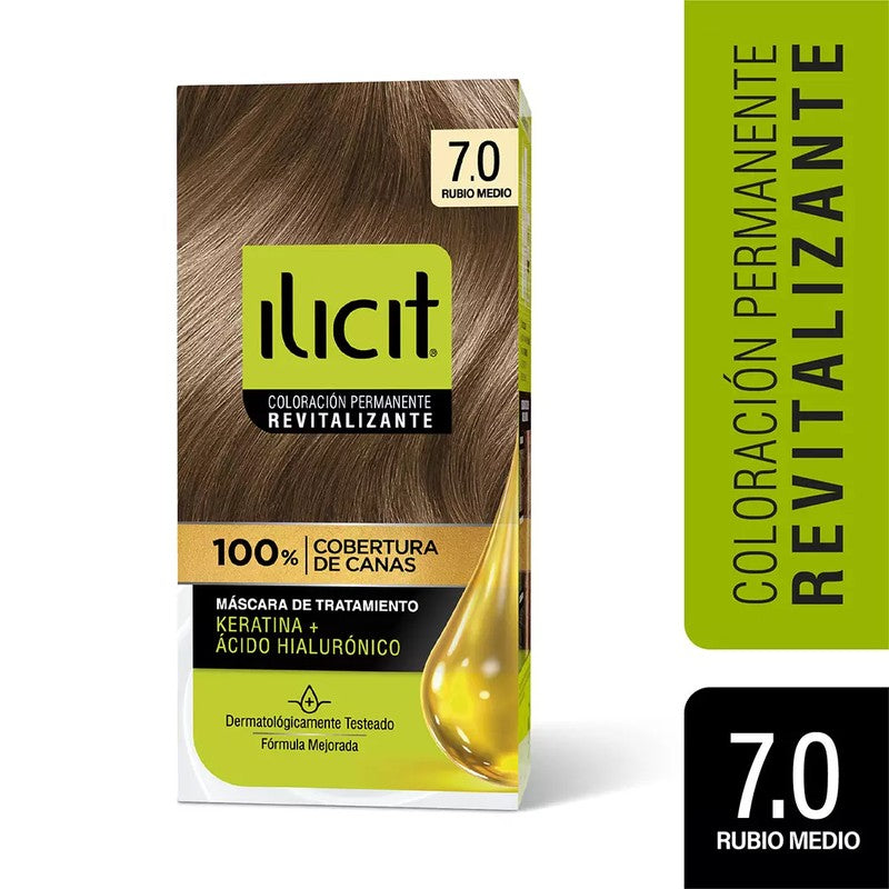 Ilicit 7/1 Rubio Medio Ceniza x 45 Gr (Coloracion)
