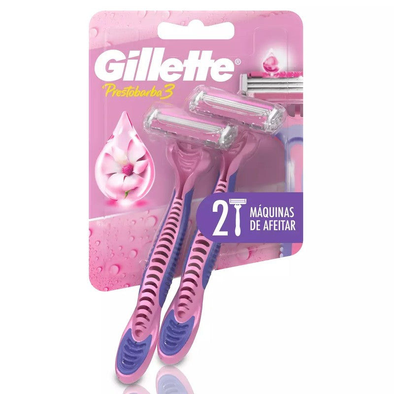 Gillette Prestobarba3 Maquina 3H Mujer x 2 Unidades (Depilacion Afeitado Y Maquinas)
