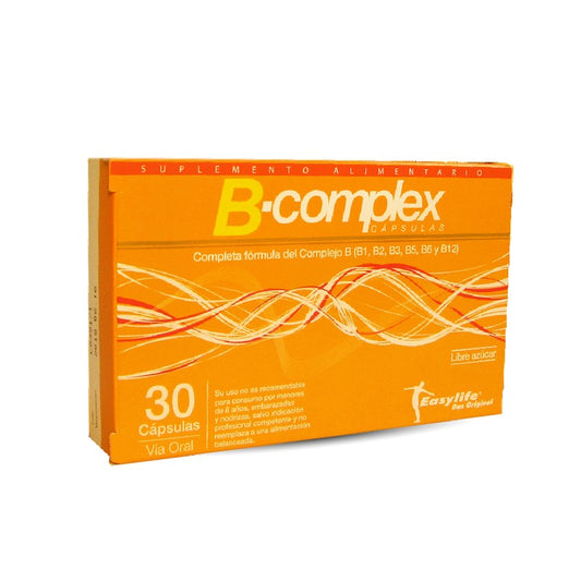 B Complex Cápsulas x 30 (Vitamina B1+Vitamina B2+Vitamina B6+ Vitamina B12)