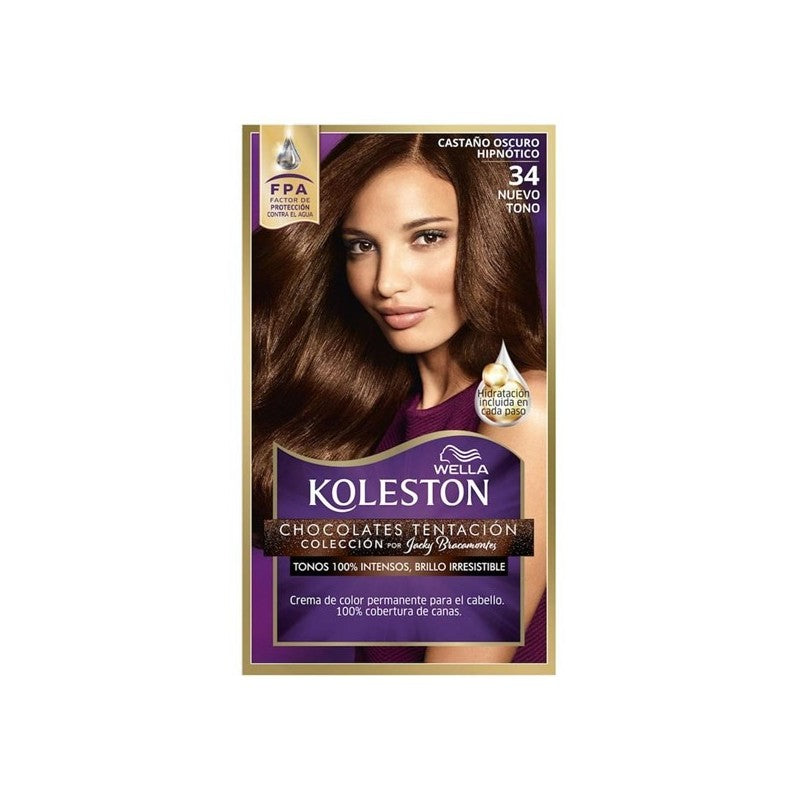 Koleston Tinte Kit 34 Castano Oscuro Hipno (Coloracion)