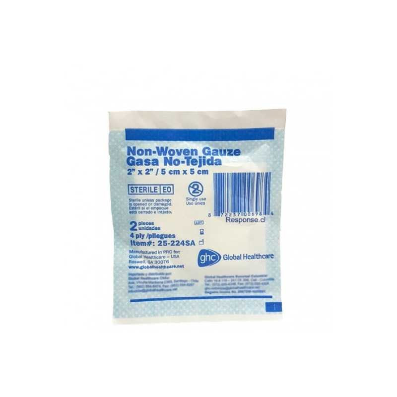 Gasa Esteril 5 Cm x 5 Cm Sobres x 2 Unidades x 100 Lbf