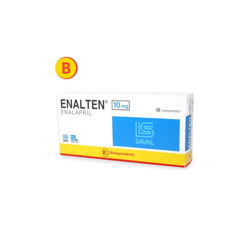 Enalten Comprimidos 10 mg x 30 (Enalapril)