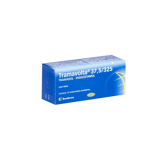 Tramavolta Comprimidos 37,5/325 mg x 30 (Tramadol+Paracetamol)