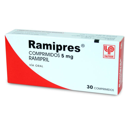 Ramipres Comprimidos 5,0 mg x 30 (Ramipril)