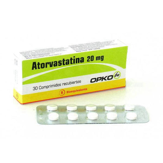Atorvastatina Comprimidos 20 mg x 30 Opko