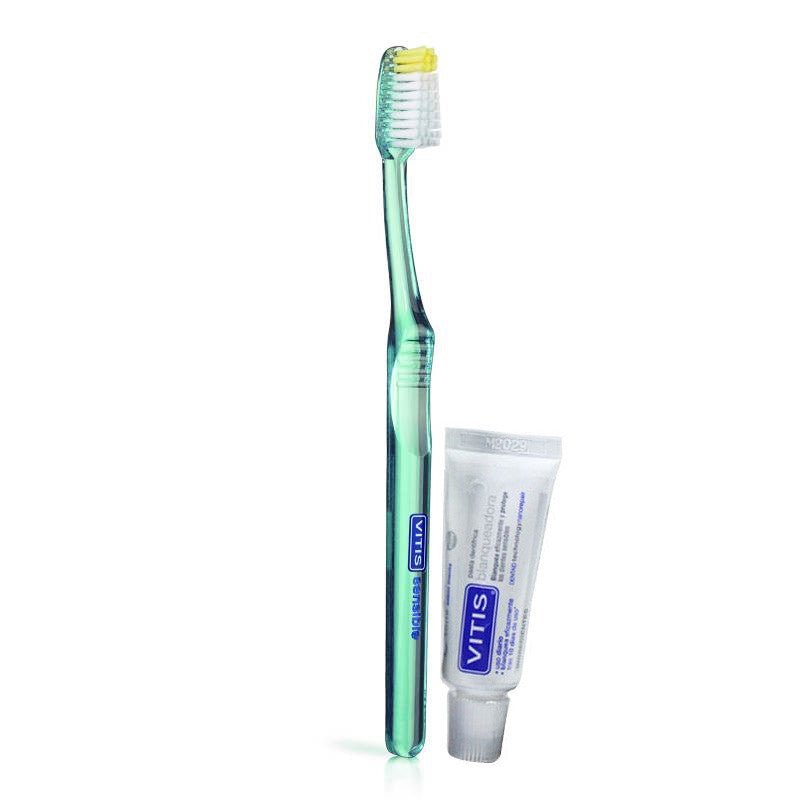 Vitis Sensible Cep Dental x 1 + Sensible Crema Dental x 15 ml (Cepillos Dentales Adulto)