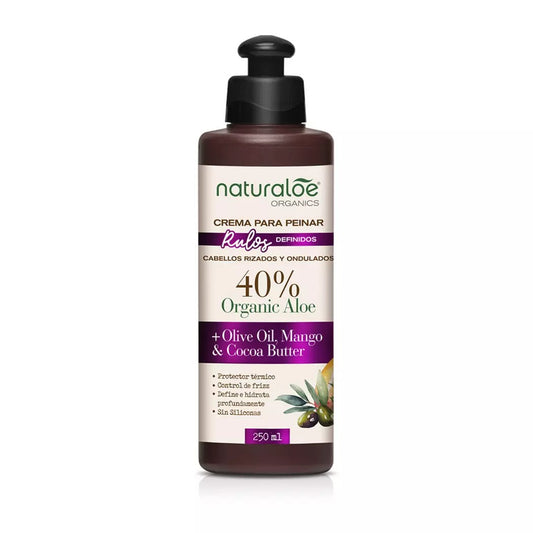Naturaloe Crema De Peinar Rulos x 250 ml