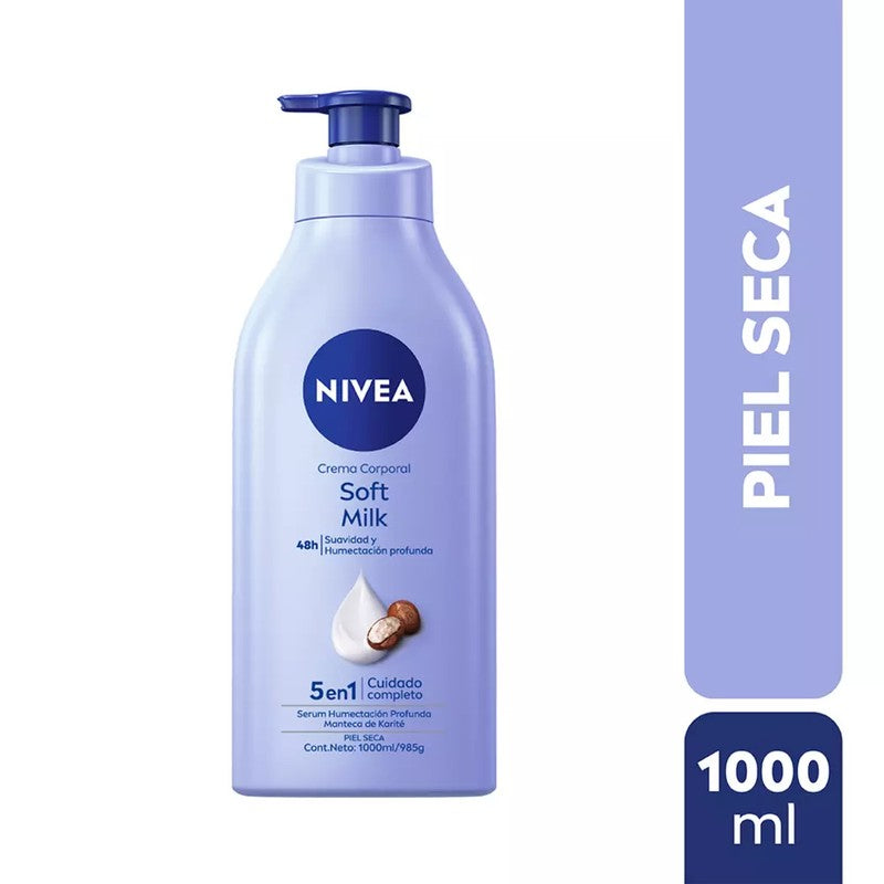 Nivea Body Milk Soft Piel Seca x 1 L (Cuidado Corporal)