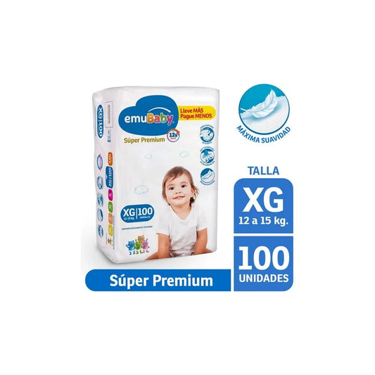 Emubaby Panal Super Prem Xxg 100 Unidades