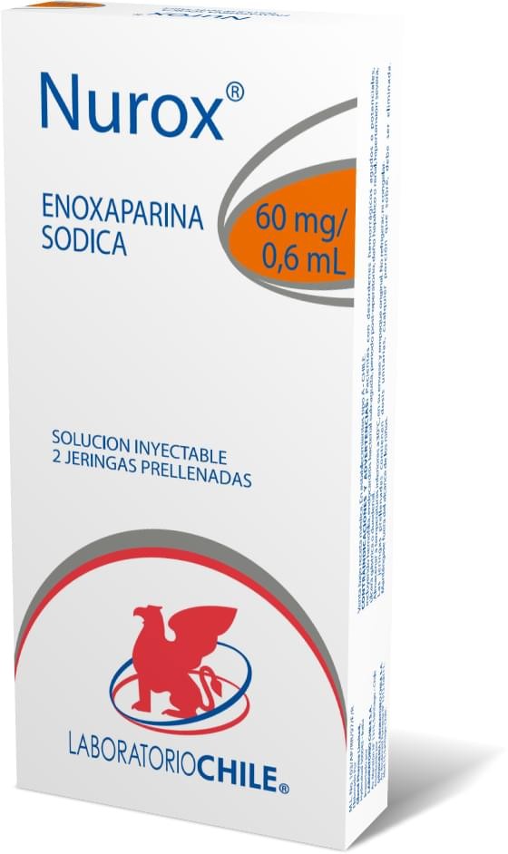 Nurox Jer/Pre 60mg/0,6 ml x 2 Chile (Enoxaparina Sodica)