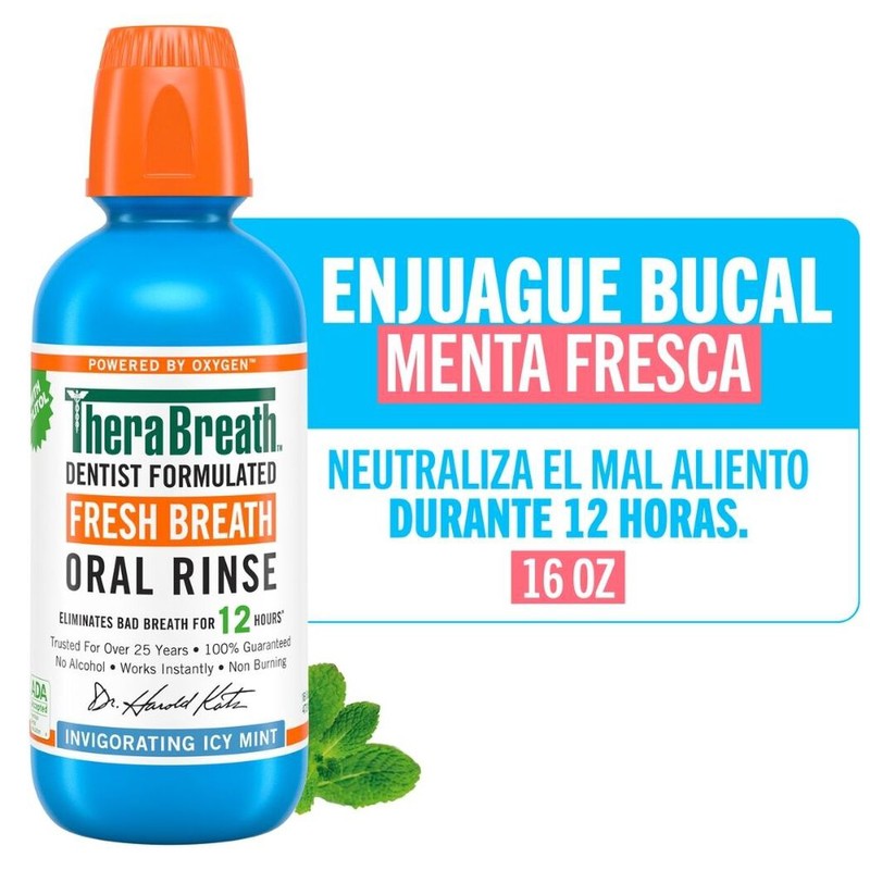 Therabreath Icy Mint Rinse 473 ml Enjuegue Bucal