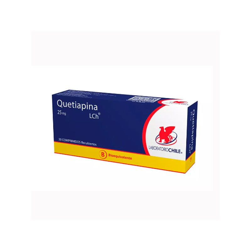 Quetiapina Comprimidos 25 mg x 30 Chile