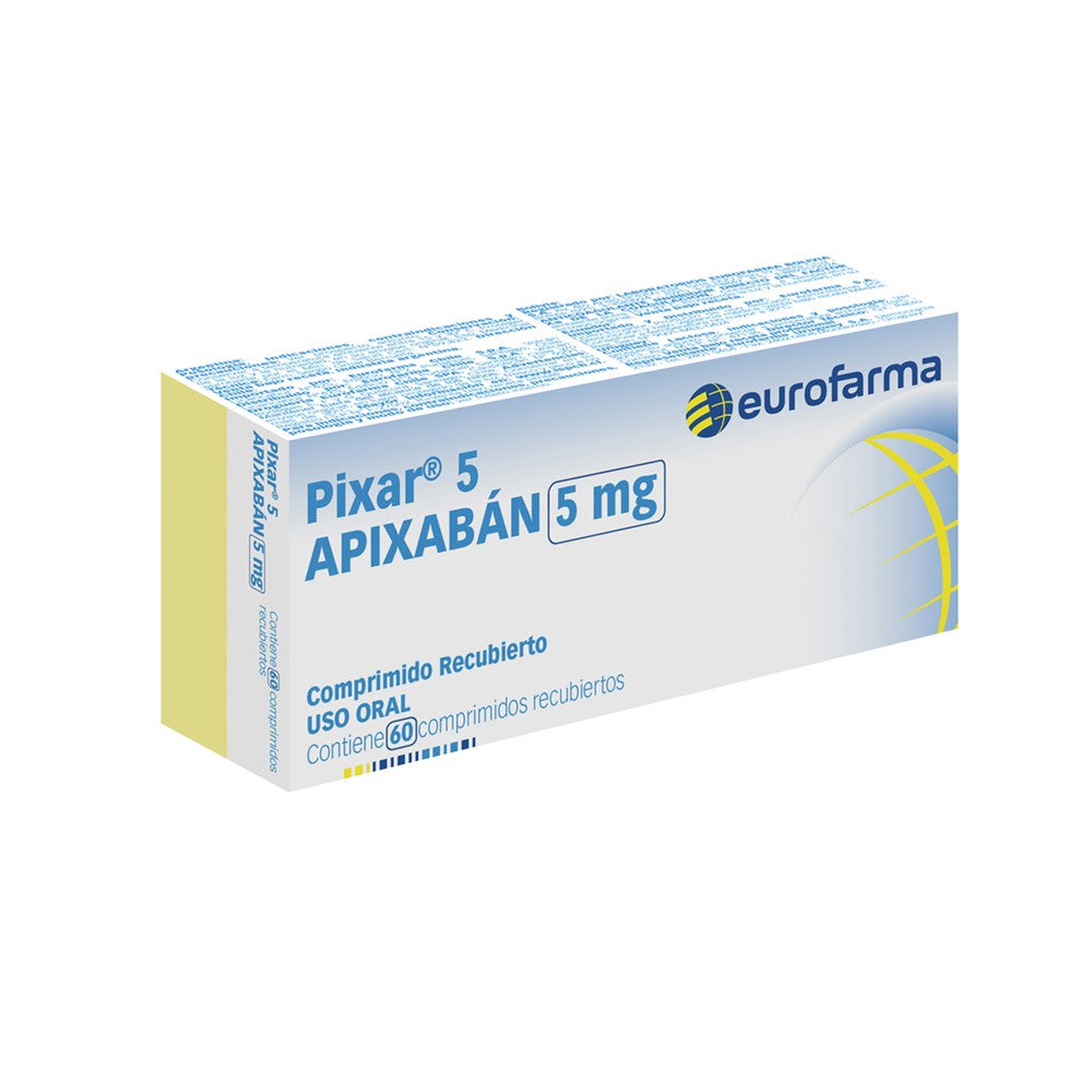 Pixar 5 mg Comprimidos x 60 (Apixaban)