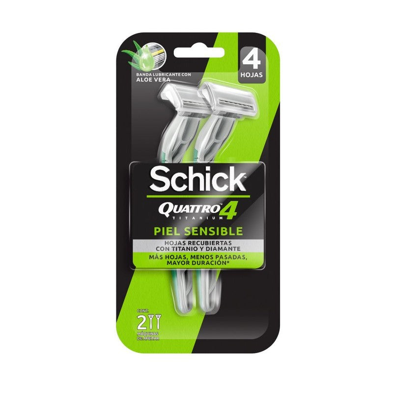Schick *Maq Quattro Titanium x 10 Unidades (Depilacion Afeitado Y Maquinas)