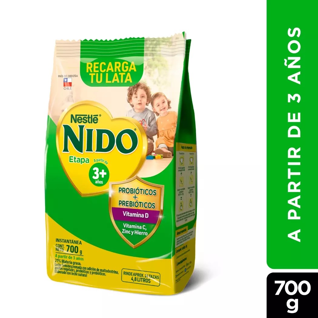 Nido 3 Pro Bolsa Polvo x 700 Gr