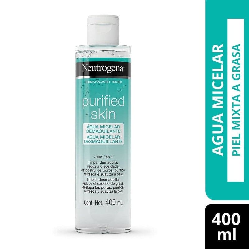 Neutrogena Agua Micelar Purified Skin 7 En 1 x 400 ml (Desmaquillante Y Limpieza)