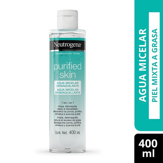 Neutrogena Agua Micelar Purified Skin 7 En 1 x 400 ml (Desmaquillante Y Limpieza)
