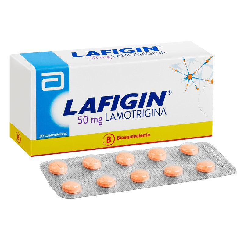 Lafigin Comprimidos 50 mg x 30 (Lamotrigina)