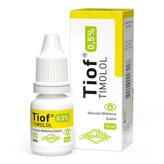 Tiof Solución Oftálmica 0,5% x 10 ml (Timolol)