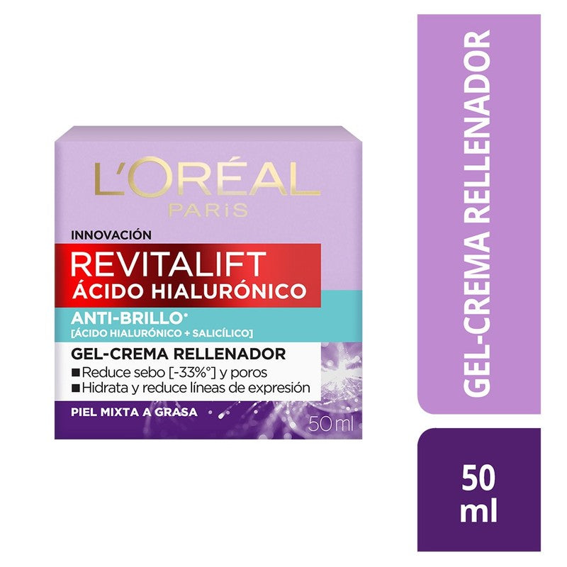 Loreal Mascarilla Acido Hialuronico Gel Efecto Glow