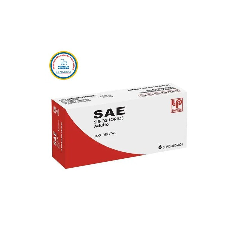 Sae Adl Supositorios x 6 Past (Antiespamodico)