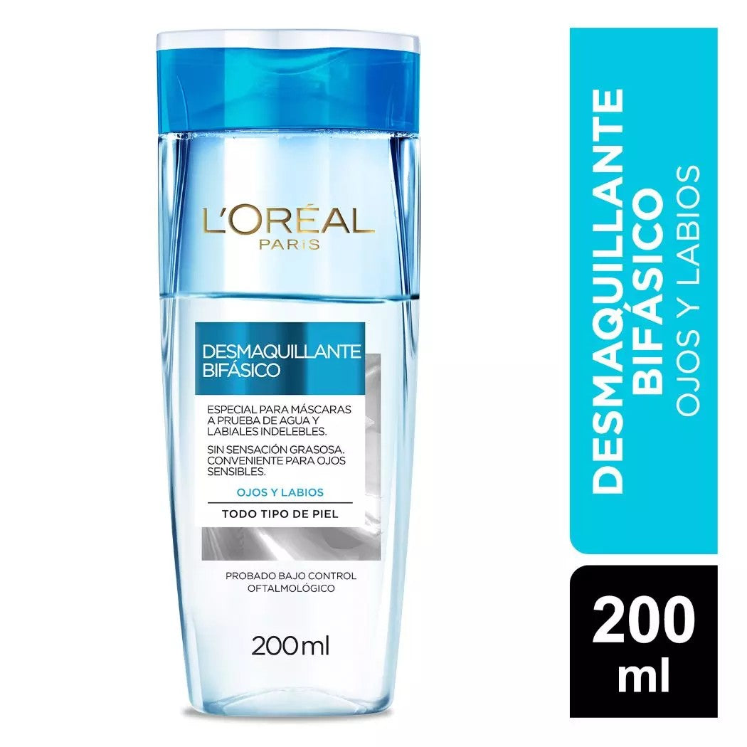 Loreal Desmaquillante Bifasico Make Up x 200 ml (Desmaquillante Y Limpieza)