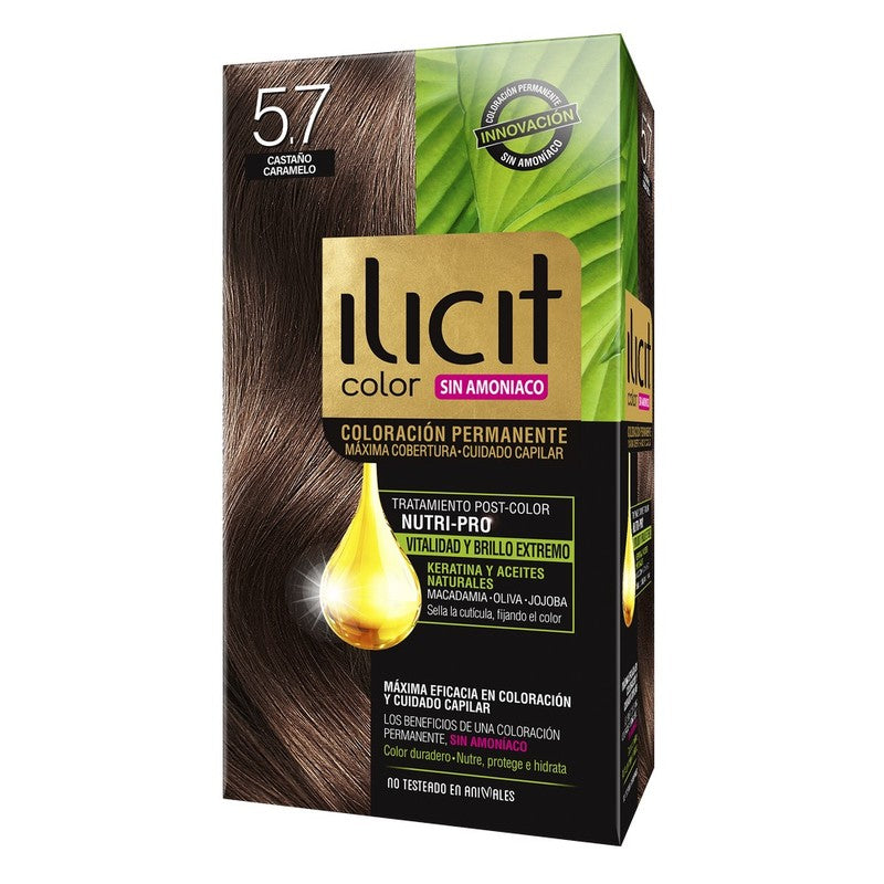 Ilicit Sin Amoniaco 5/7 Castaño Caramelo (Coloracion)