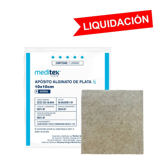Aposito Alginato Calcio + Plata 10 x 10 Cm x 10 Unidades Pharma (Apositos)