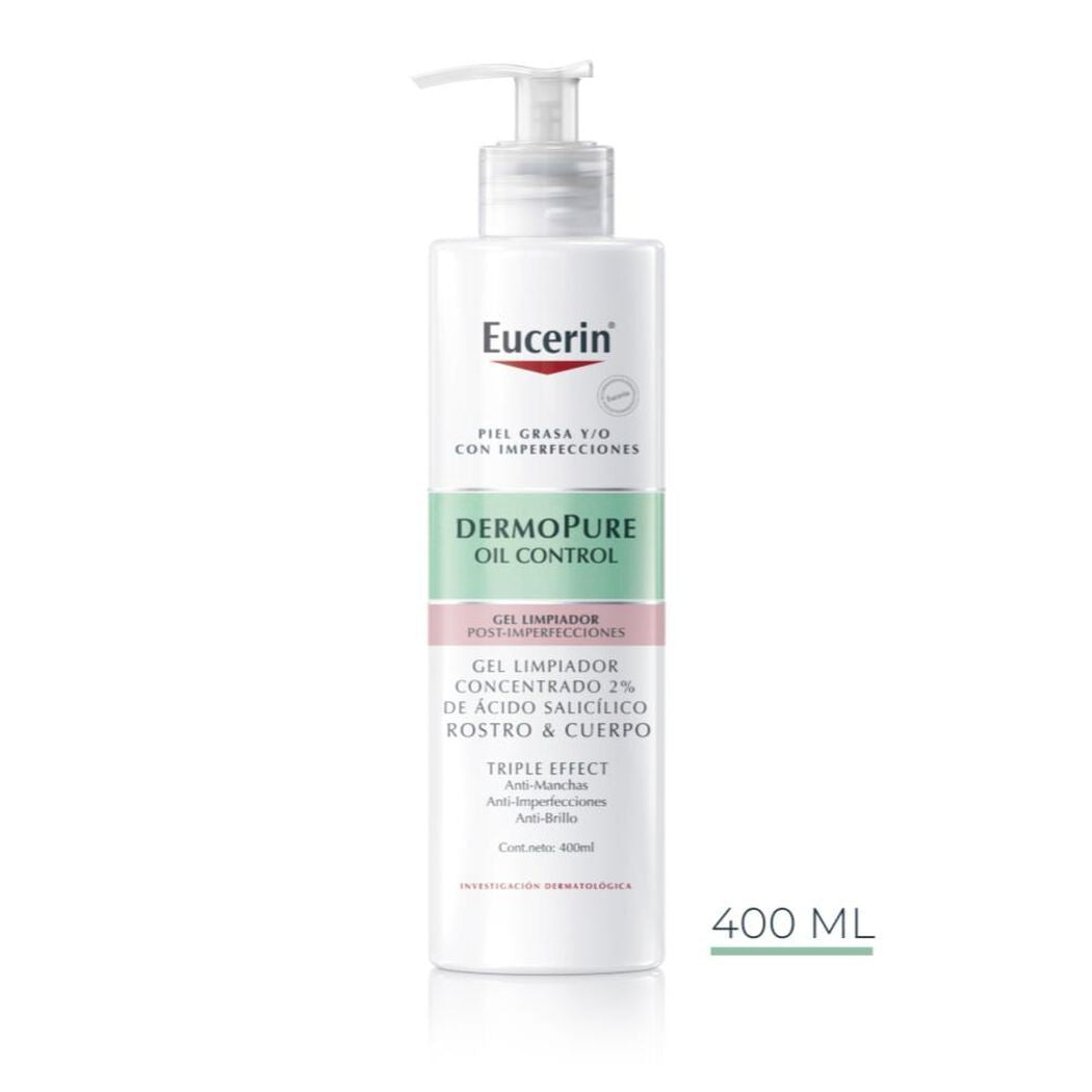 Eucerin Dermopure Gel Limpiador Triple Effect x 400 ml