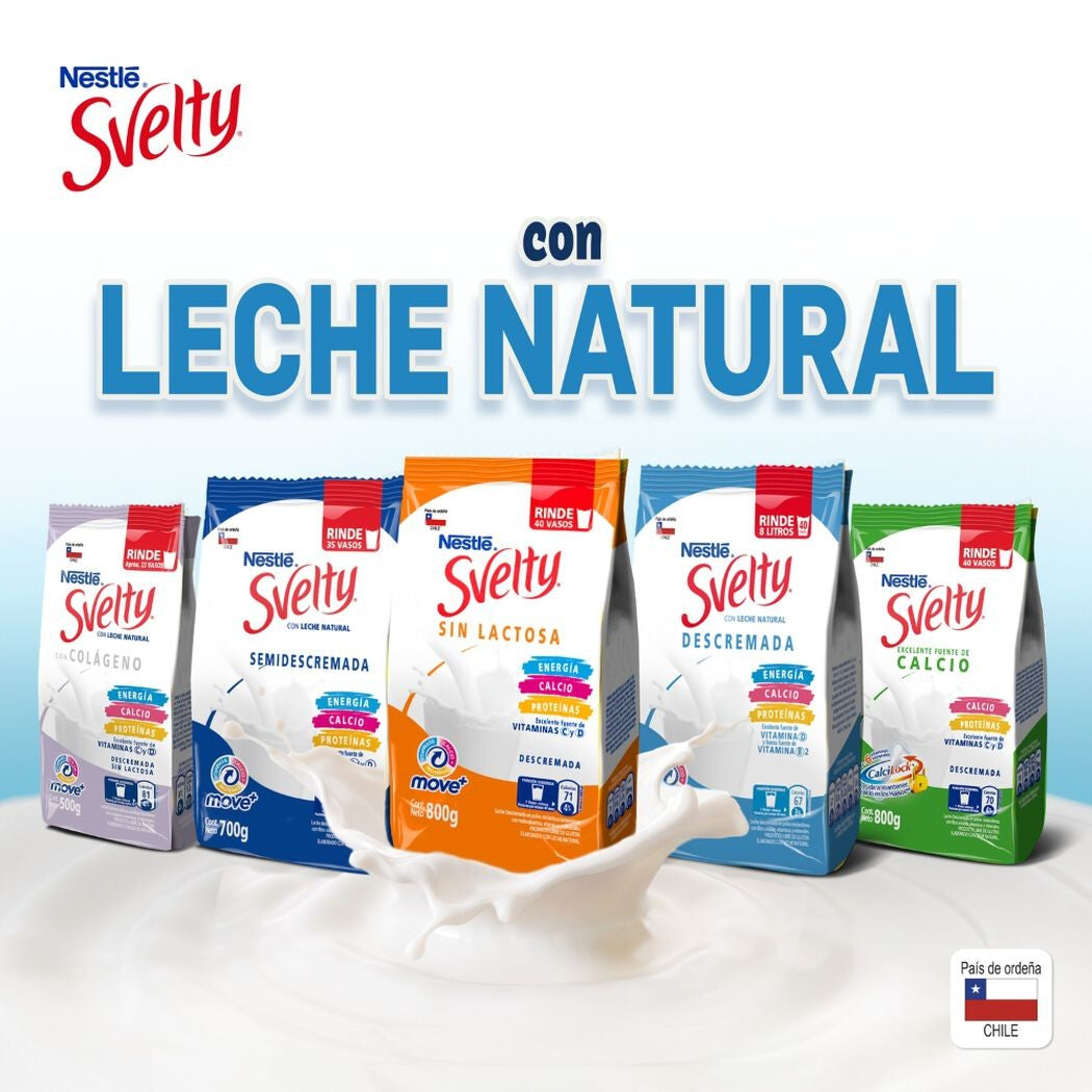 Svelty Leche Descremada Bolsa x 300 Gr