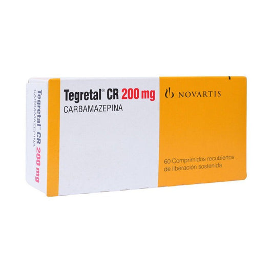 Tegretal-Cr Comprimidos 200 mg x 60 (Carbamazepina)