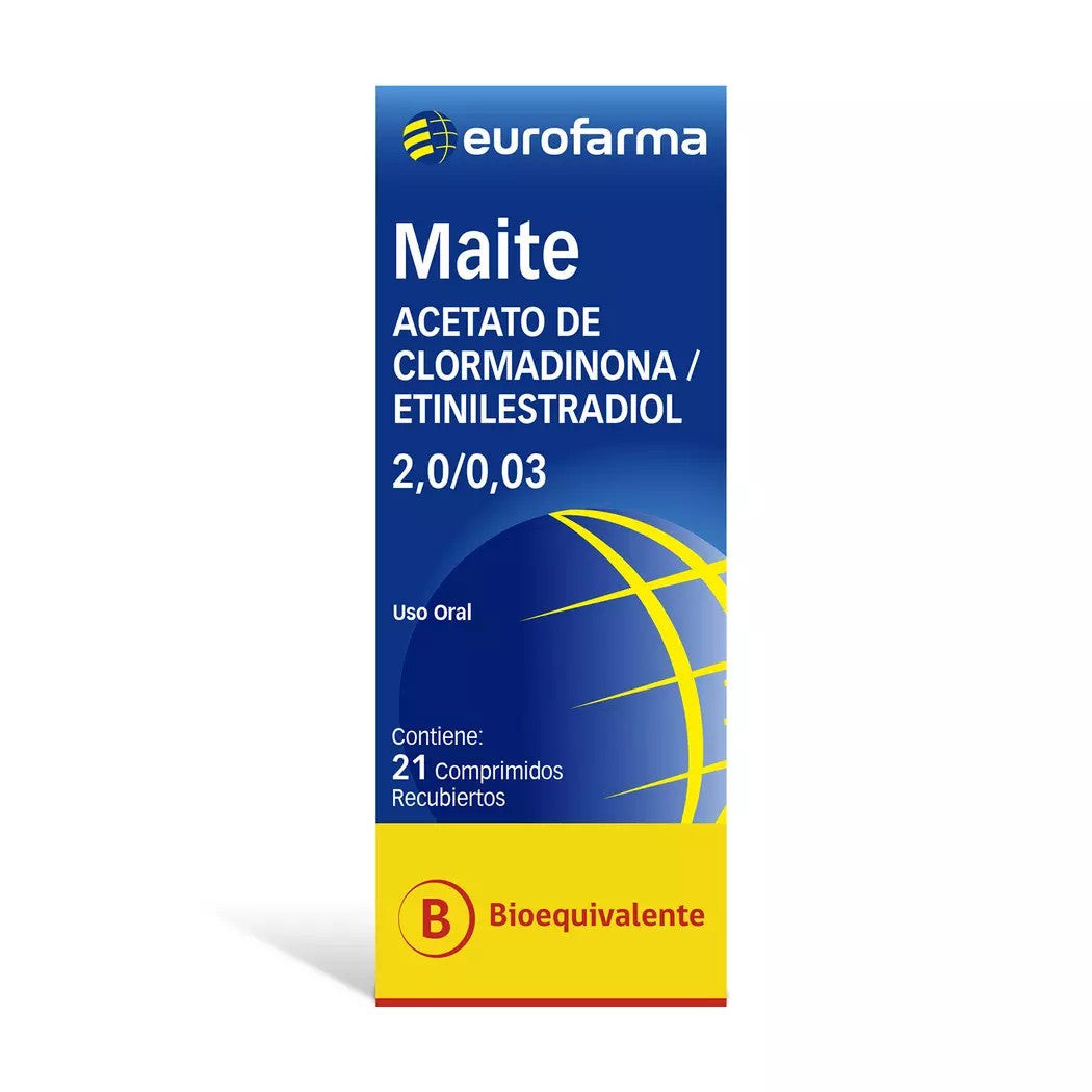 Maite Comprimidos 2mg/0,03mg x 21 (Clormadinona/Etinilestradiol)