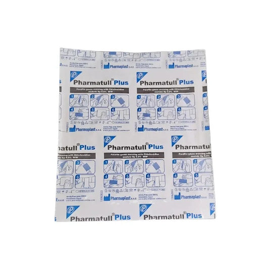 Aposito Gasa Parafinada + Clorhexidina 10 x 10 Cm x 10 Unidades Pharmatull (Gasas Parafinadas)