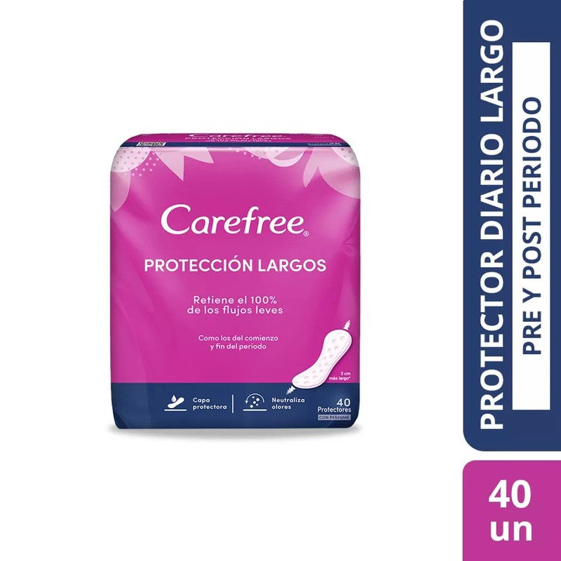 Carefree Protector Diario C/P x 40 Unidades (Proteccion Femenina)