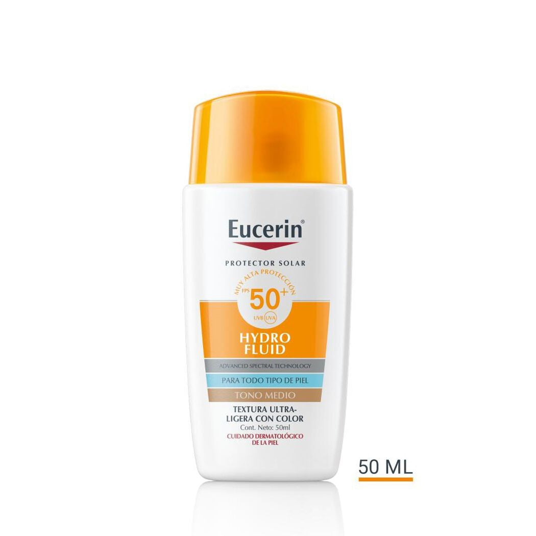 Eucerin Sun Face Hydrofluid Ultra Ligera Tono Medio Fps50 x 50 ml