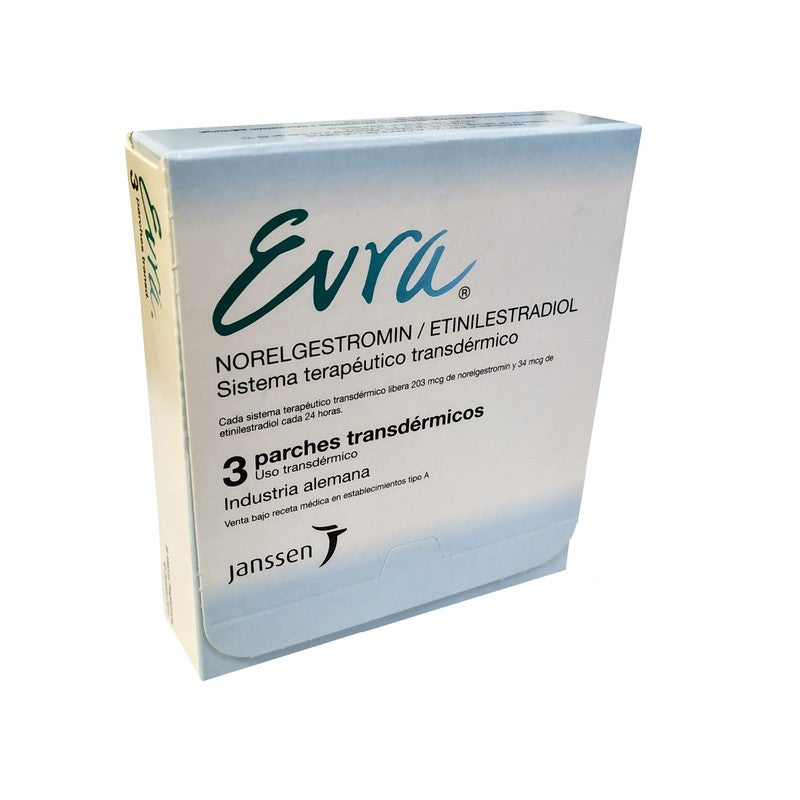 Evra Transdermico Parche x 3 (Etinilestradiol+Norelgestromin)