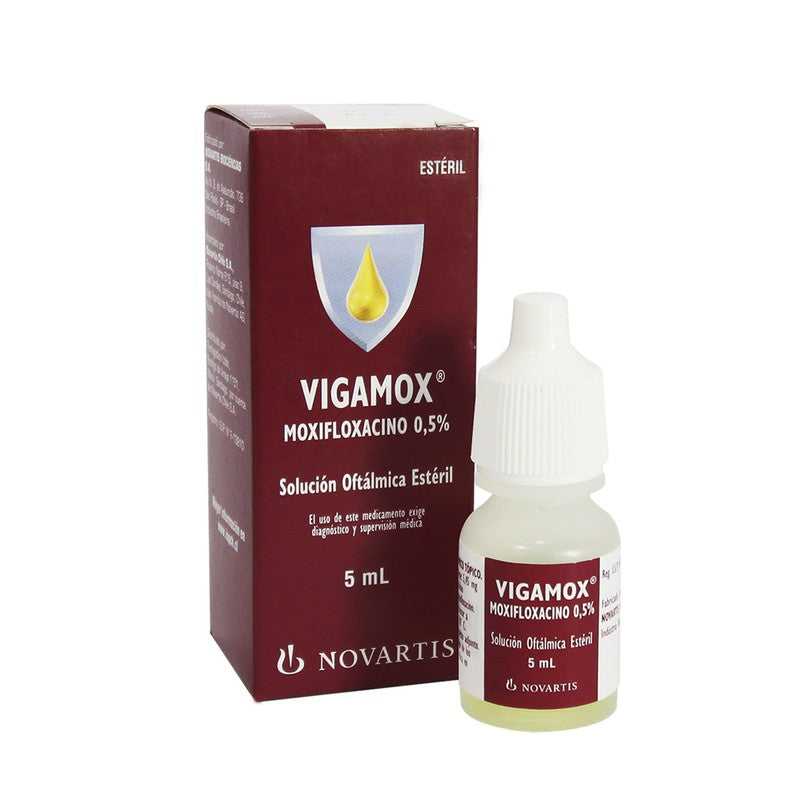 Vigamox Solución Oftálmica 0,5% x 5 ml (Moxifloxacino)
