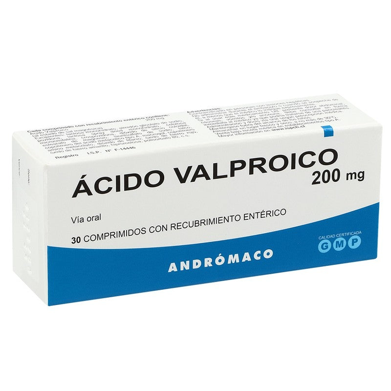 Acido Valproico Comprimidos 200 mg x 30 And