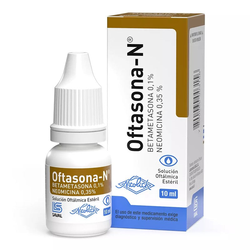 Oftasona-N Solución Oftálmica x 10 ml (Betametasona/Neomicina)