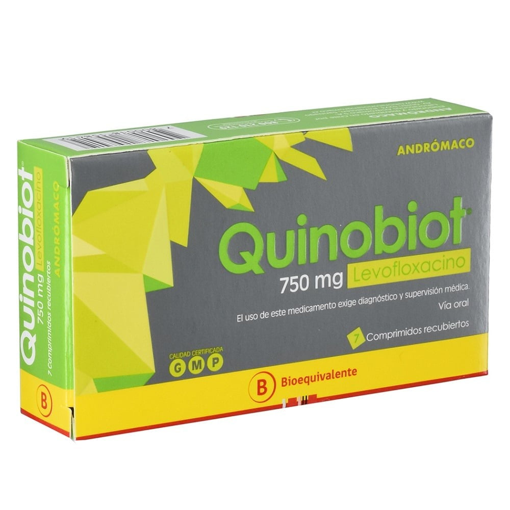 Quinobiot Comprimidos 750 mg x 7 (Levofloxacino)