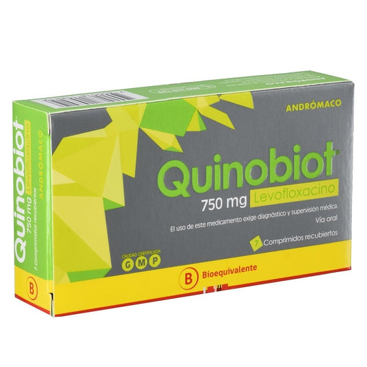 Quinobiot Comprimidos 750 mg x 7 (Levofloxacino)