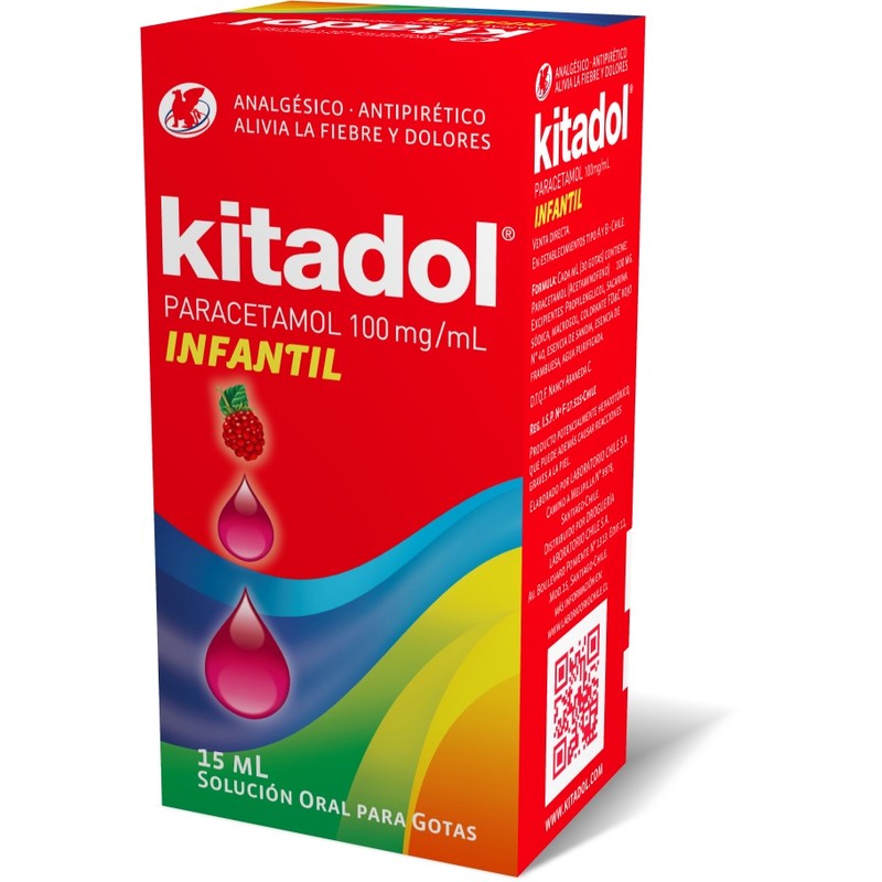 Kitadol Gotas 100 mg/ml x 15 ml (Paracetamol)