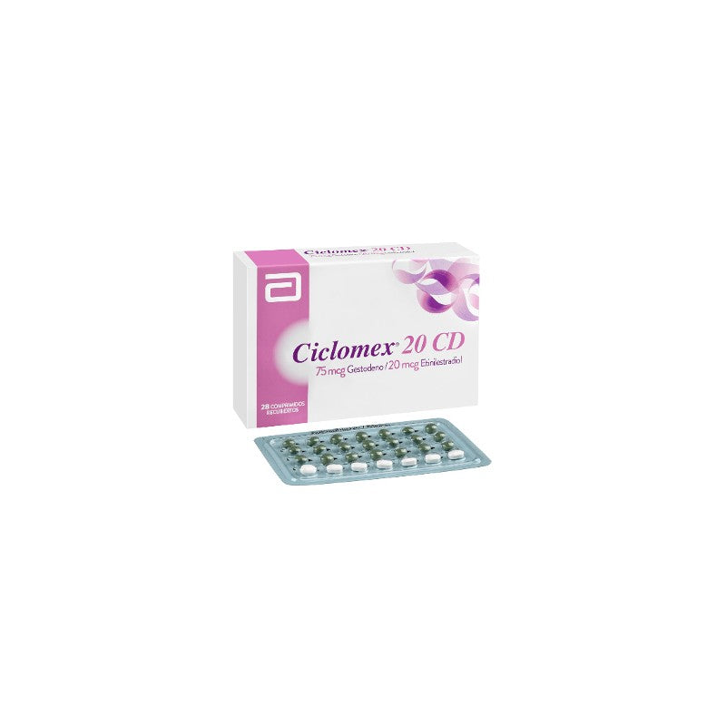 Ciclomex-20 Cd Comprimidos x 28 (Gestodeno/Etinilestradiol)