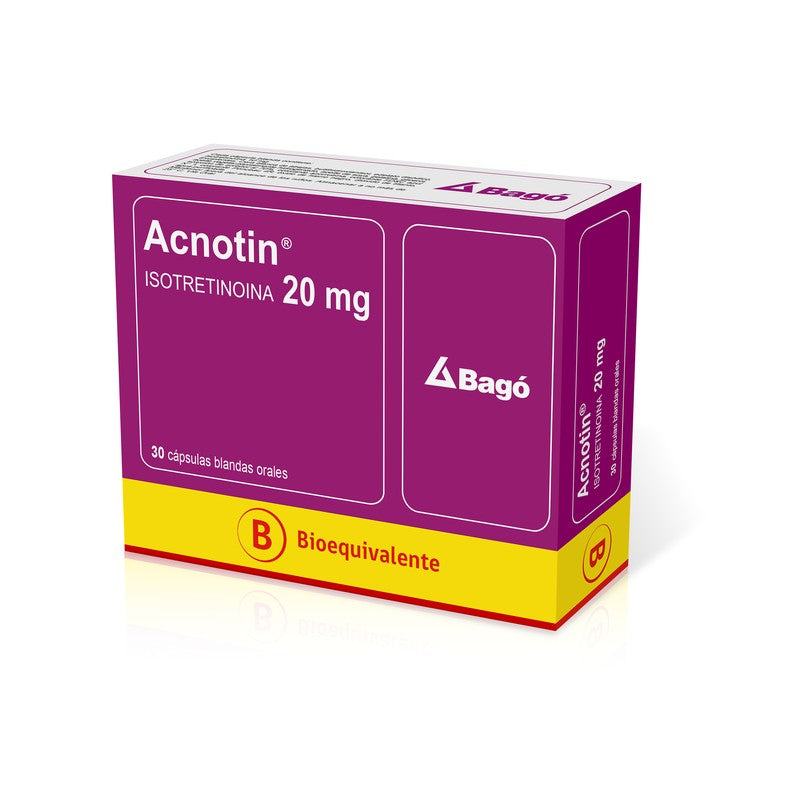Acnotin Cápsulas 20 mg x 30 (Isotretinoina)