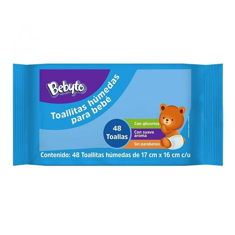 Toddler Toallas Humedas Bebe Con Aloe Vera 48 Pack x 2