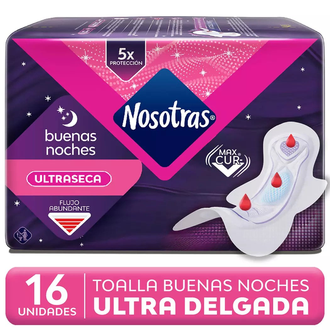 Care Up Toalla Higienica Noche Ultradelgada Con Alas x 16 Unidades