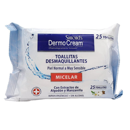 Dermocream Toalla Desmaquill Micelar x 25 Unidades