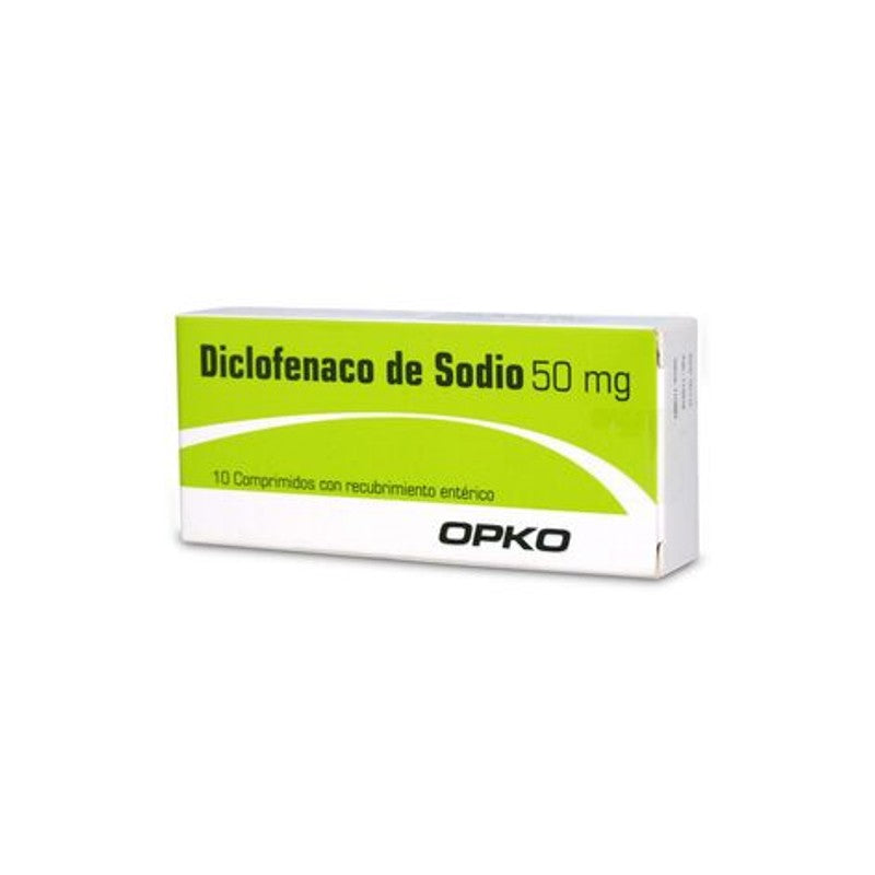 Diclofenaco Comprimidos 50 mg x 10 Opko