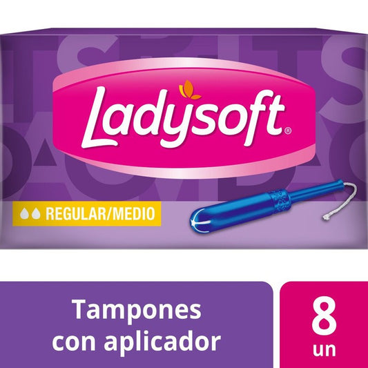 Ladysoft Tamp Regul/Medio x 8 (Proteccion Femenina)