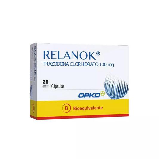 Relanok Cápsulas 100 mg x 60 (Trazodona)